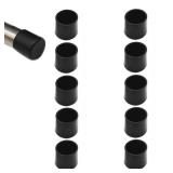 QLXHBOT Round Rubber Hole Plugs 34\ (19 mm), Vinyl End Cap, Black Rubber Caps for Metal Tubing, Fences, Glide Protection 10Pcsin