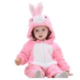 QZERPLAY Unisex Children Rabbit Halloween Costumes Cartoon Outfit Romper 120