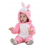 QZERPLAY Unisex Children Rabbit Halloween Costumes Cartoon Outfit Romper 120