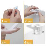12 Pack Cabinet Locks Child Safety | Baby Safety Cabinet Locks NO Drilling 3M Adhesive Baby Proof Drawer Lock Child proofing cabinets latches for Kids Latch for Drawers and Door Child Safety Locks