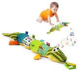 Jollybaby Baby Toys, Tummy Time Baby Toys 6-12 Month with Rattles, Crinkle, Newborn Musical Toy for Infant 0 3 6 9 12 Months Boys and Girls-Alligator