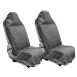 DECKALY Waterproof Sweating Car Seat Cover for Post Gym Workout, Running, Swimming, Beach and Hiking, Universal Fit Non-Slip Bucket Seat Protector for Cars SUV Trucks, Machine Washable (2pcs Grey)