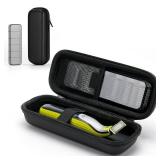FINETCH Hard Travel Case for OBlade QP2520QP2530QP2620QP2630  Waterproof Portable Storage Bag for OBlade Hybrid Electric Trimmer and Braun Series Shaver