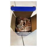 MIULEE Fall Set of 2 Scottish Tartan Plaid Throw Pillow Covers Farmhouse Classic Decorative Outdoor Square Cushion Cases for Halloween Thanksgiving Decor Sofa Couch 20x20 Inch, Brown and White