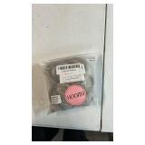 HOOJIH 2PCS Messy Bun Hair Piece, Curly Wavy Hair Wrap Ponytail Hairpieces, Light Golden Blonde with White Blonde