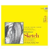 Strathmore 300 Series Sketch Pad, 14x17 inch, 100 Sheets, Glue Bound - Artist Sketchbook for Drawing, Illustration, Art Class Students