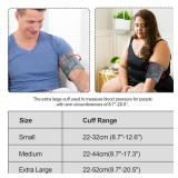 Blood Pressure Cuff Arm 8.7-20.5 Inch (22-52CM) - Extra Large Bp Cuff with 6 Different Blood Pressure Connectors are Compatible with Almost All Bp Monitors