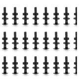 Zonon 25 Sets 14-20 x 1-12\ Stainless Steel Carriage Bolts and Nuts Kit Round Head Square Neck Carriage Bolts Screws and Hex Nuts and Flat Washers, Stainless 18-8 Full Thread Coverage (Black)in