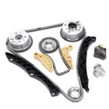 Timing Chain Kit with Guide Rail and Sprockets (intakeExhaust) Compatible with Hyundai sonata santa Fe Tucson, Kia Optima Sorento sportage 2.0L 2.4L G4KH G4KC Engine, Replaces 24321-2G111 24350-2G750