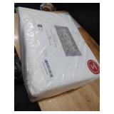 Mellanni Cotton Flannel Sheet Set - Double Brushed for Added Softness and Comfort - Deep Pocket Fitted Sheet up to 16\ - 4 Piece Set (King, White)in