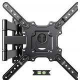 USX MOUNT UL Listed TV Wall Mount for Most 26-60 Inch TVs, Wall Mount TV Brackets with Swivel, Tilt, Rotating, Center Corner Design on Single Stud, Up to 77 lbs Max VESA 400x400mm