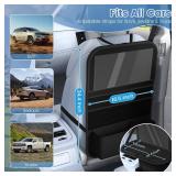 Oneyus Car Backseat Organizer with table Tray, 9 Storage Pockets Backseat Car Organizer with Tablet Holder, Back seat Organizer for Kids Road Trip Essentials Travel (1Pack)