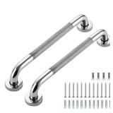 Grab Bars for Shower, 2 Pack 16-Inch Anti Slip Shower Handles for Elderly, Safety Shower Grab Bar, Stainless Steel Handicap Grab Bars for Bathroom (Polished Nickel 1\ Diameter)in
