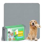 FXW Washable Pee Pads for Dogs, Puppy Pads with Super Absorbent, Specifically Designed for FXW RollickHomeplus 24inch 8 Panels Dog Playpen, 63\ Square, Gray, 1 Packin