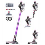 VIAFLY Cordless Vacuum Cleaner, Upgraded 550W 45Kpa 60Mins Vacuum Cleaners for Home, Anti-Tangle Stick Vacuum with Self-Standing, LED Display, 8-in-1 Wireless Vacuum for Carpet Pet Hair Hardfloor (use