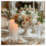 Aignis 12pcs Flameless LED Candles Battery Operated with 10-Key Remote Timer, Outdoor Indoor Waterproof, Warm Flickering Glow for Cozy and Romantic HomeWeddingHoliday Décor(D2.2ftftxH4567ftft)