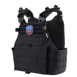 MGFLASHFORCE Tactical Vest for Men, Airsoft Molle Vest (Black)