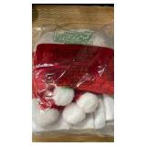 JOYIN 6 Pcs Christmas Chair Covers, Red Hat Chair Slipcovers, Santa Claus Chair Back Covers for Christmas Holiday Festival Decoration, Xmas Decorations Indoor Home Décor