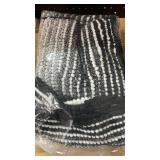 BSICPRO Bathroom Rugs and Mats Sets, 2 Piece Thick Absorbent Chenille Bath Mat Rug Set Non Slip, Soft Shaggy Bath Room Floor Mats for Bathroom, Machine Washable (20\ x 47\in Plus 16\in x 24\in, Black)