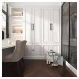 homdiy 30 Pack Cabinet Handles Black Cabinet Pulls 7-12\ Hole Centers Kitchen Pulls Matte Black Curved Arch Handles for Dresser Cupboard Door Hardware, Zinc Alloyin