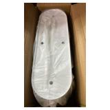 Dahey 5 Pcs Metal Iron Hanging Flower Pots for Railing Fence 15.7 Inch Hanging Bucket Pots Countryside Style Window Flower Plant Holder with Detachable Hooks for Garden Yard Home Decor, White