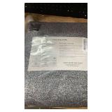 FinRe?c 5x7 Washable Area Rugs for Bedroom Living Room, Low Pile Thin Rug Solid Color, Non-Slip Carpet Indoor for Home Decor (Grey)