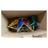 Brizled Christmas Star Tree Topper, 8\ Lighted Double-Sided Christmas Tree Topper, 8-Point Multi Color Xmas Tree Topper with 10 Warm Lights, 120V UL Certified Tree Star for Christmas Tree Party Homein