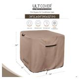 ULTCOVER Waterproof Square Air Conditioner Cover for Outside AC Units Size Upto 34W x 34D x 32H inch