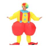 MROMT Inflatable Clown Costume Adults Red Clown Blow up Costumes Funny Halloween Costume Christmas Suit Adult