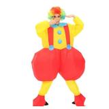 MROMT Inflatable Clown Costume Adults Red Clown Blow up Costumes Funny Halloween Costume Christmas Suit Adult