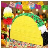 27\ Large Taco Piñata for Birthday Party Decoration  Vibrant Cinco de Mayo, Taco Bout a Party, Mexican Theme Bash Taco Tuesdayin