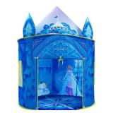 Hamdol Princess Play Tent, Frozen Toy for Girls, Ice Castle Kids Tent Indoor and Outdoor, Large Imaginative Playhouse with Carrying Bag for 1 2 3 4 5 6 7 8 9 Years Old Girls, Christmas and Birthday Gi