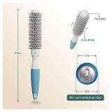 Small Round Brush for Precise Styling and Manageable Blowouts (0.75 inch) - Salon-Quality Tool for Wet or Dry Hair (Not Electrical)