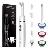 Tooth Polisher,Teeth Polishing Kit for Daily Cleaning,Polishing Then Whitening of Tooth (Professional Toothpaste Include),USB Rechargeable Dental Polisher with LED Light,6 Heads,5 Speed Modes