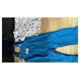 ZOEREA Toddler Baby Boys Clothes Outfit Long Sleeve T-Shirt and Romper Set Cute Jumpsuit Overalls Solid Color Blue 6-12 Months