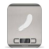 Tcsxady Food Scale, 11lb Digital Kitchen Scale with 6 Units LCD Display and Tare Function,Compact Design for Baking,Healthy Cooking,Meal Prep, 304 Stainless Steel