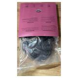 CJL HAIR Large Messy Bun Hair Piece Wavy Curly Scrunchies Synthetic Chignon Ponytail Hair Extensions Thick Updo Hairpieces for Women Salt and Pepper