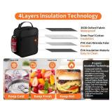 ZM-YOUTOO Lunch Box for Men - Reusable Lunch Bag Men Adult Women- Insulated Small LunchBox