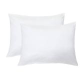 iMaylex Soft 100percent Egyptian Cotton Zipper Pillow Case, Cozy and Lightweight Pillowcase, Set of 2, White, Standard, 20\ x 26\inin
