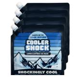 4 Mid-Size Cooler Freeze Packs 10x10 inch Screw Cap. The Coldest Pack at 18 Degrees F. No Ice Needed, Reusable. You Add Water and Save. C.S. Brand Packs Have 4,000 Reviews Avg. 4.6 Stars - Safe USA Ma