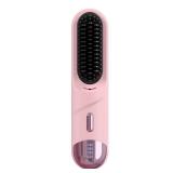 2025 Hair Straightener Brush Pale Pink