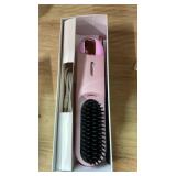 2025 Hair Straightener Brush Pale Pink