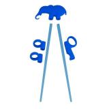 Plum Garden 4 pcs kid chopsticks, Training Chopsticks for Toddler Beginners Baby Children , training chopsticks with animals.