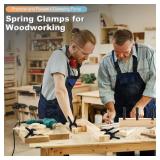 10 Pcs Spring Clamps, PureGuard 4.5 Inch Large Plastic Spring Clips Clamps Heavy Duty Woodworking Clamps for Crafts Balloon Arch Photography Backdrop Stand Pool Cover Clips