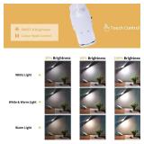 Reading Light, 28 LEDs Rechargeable Clip on Lamp, 3 Color x 3 Brightness Clip On Light for Bed Headboard with Safety Switch, Eye Protection Book Light for Reading in Bed, Touch Control Table Desk Lamp