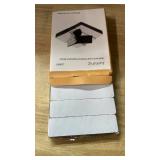 JUMINIZ 20 Sets 1x4 Inch Hook and Loop Fastener Strips with Adhesive Heavy Duty Double Sided Sticky Picture Hanging Wall Mounting Tape for Home and Office Use, Black