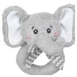 Bearington Collection Baby Lilft Spout, 5.5 in Gray Elephant Plush Stuffed Animal - Baby Elephant Stuff - Newborn Toys