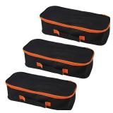 3pack Tool Pouch with Zipper Utility Small Tool Bag for Screw Plier Wrench Screwdriver Mechanic Car Vacuum Men garden Hand Power Tool Storage Organizer (12 Inch)