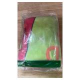 Christmas Tree Skirt Red and Green Merry Christmas Tree Collar Soft Farmhouse Xmas Monster Holiday Decoration (48 INCHES)