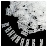 GXXMEI 300PCS Plastic Balloon Clips Ties for Sealing, H Shape Bulk Balloon Ties clips Tool for Wedding Party Christmas Birthday Decoration